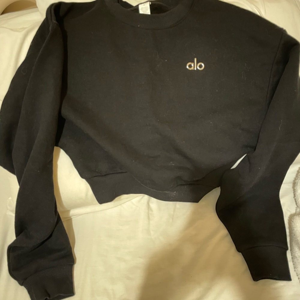 ALO cropped accolade crewneck